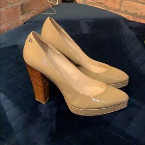 Calvin Klein nude heels